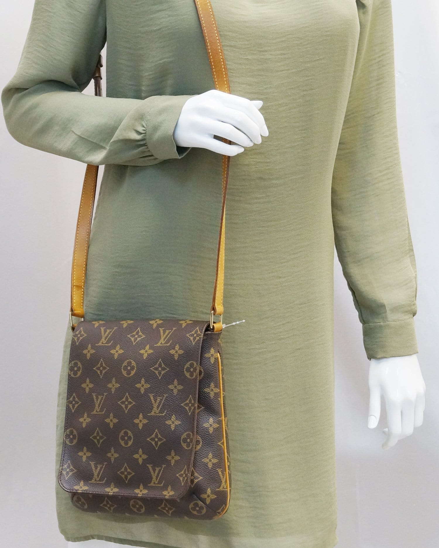 Louis Vuitton Brown Monogram PM Musette Salsa Short Strap Cloth