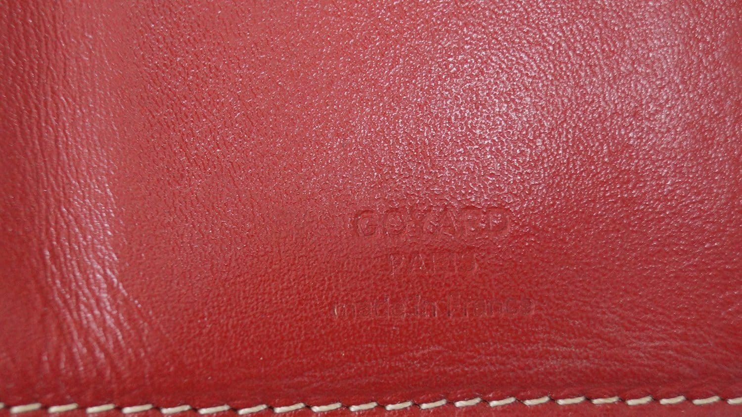 Goyard Monogram Canvas Petit Portefeuille zippe Bifold Wallet Red