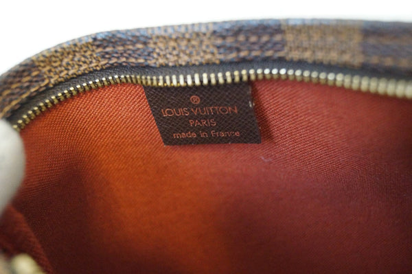 LOUIS VUITTON Damier Ebene Truth Makeup Pouch Brown