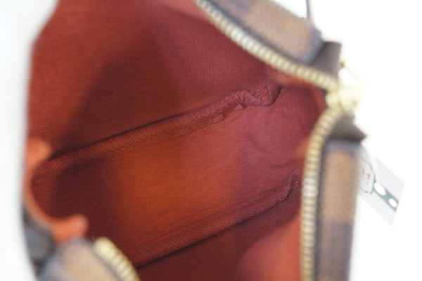 LOUIS VUITTON Damier Ebene Truth Makeup Pouch Brown