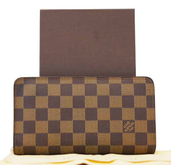 LOUIS VUITTON Damier Ebene Porte Monnaie Zippy Long Wallet