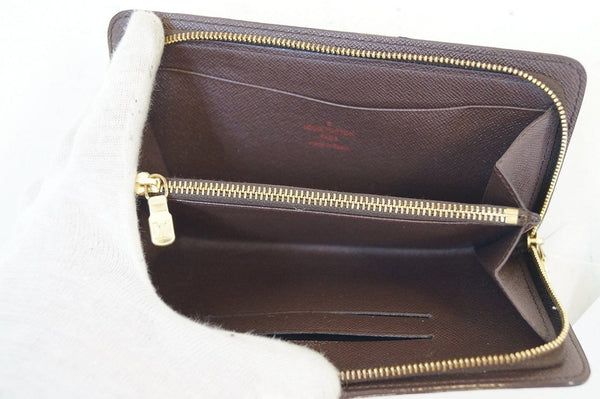 LOUIS VUITTON Damier Ebene Porte Monnaie Zippy Long Wallet