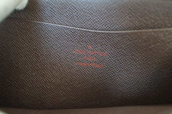 LOUIS VUITTON Damier Ebene Porte Monnaie Zippy Long Wallet