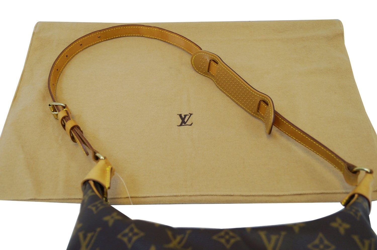 Authentic Louis Vuitton Monogram Boulogne 30 Shoulder Cross Bag Old Model  J5295