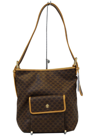 CELINE Macadam Pattern PVC Shoulder Bag