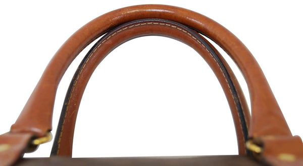 Celine Macadam Pattern PVC Leather Brown Bag- Straps