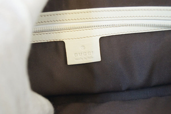 Gucci 145993 Cream Guccissima Leather Gold-tone Tote Shoulder Bag