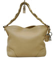 Prada Hobo Daino Shoulder Bag Cream Leather -  Full View 