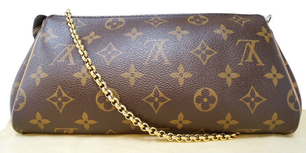 LOUIS VUITTON Monogram Canvas Pochette Eva Clutch Crossbody Bag