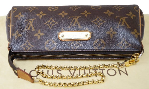 LOUIS VUITTON Monogram Canvas Pochette Eva Clutch Crossbody Bag