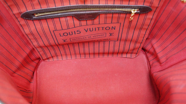 LOUIS VUITTON Damier Ebene Neverfull MM Shoulder Bag