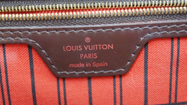 LOUIS VUITTON Damier Ebene Neverfull MM Shoulder Bag