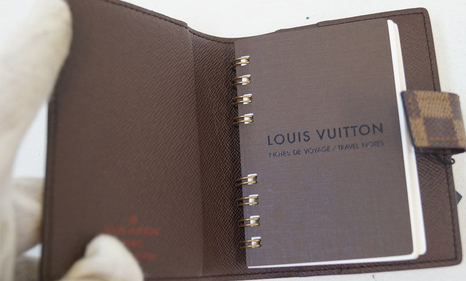 Louis Vuitton desk agenda damier ebene Ca0071