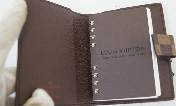 LOUIS VUITTON Damier Ebene Mini Agenda Notebook Cover