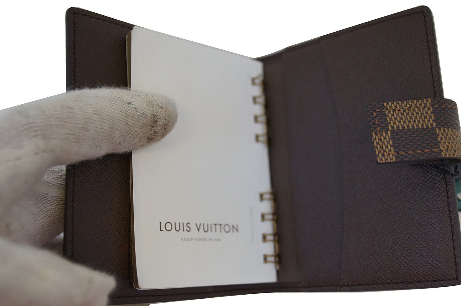 Rare Vintage LOUIS VUITTON Small Agenda Notebook Cover Portfolio Card  Wallet LV