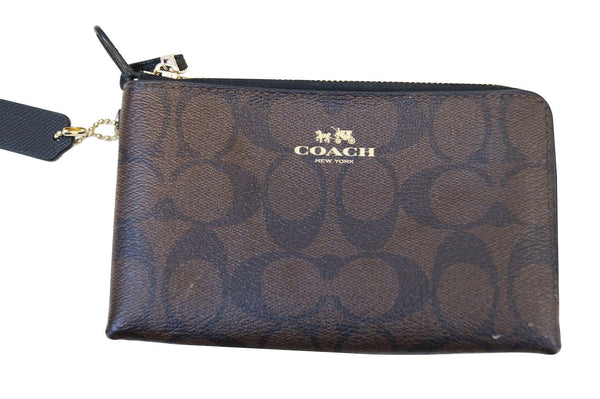 COACH Signature Large Brown Shoulder Crossbody Bag w/Wallet E3096