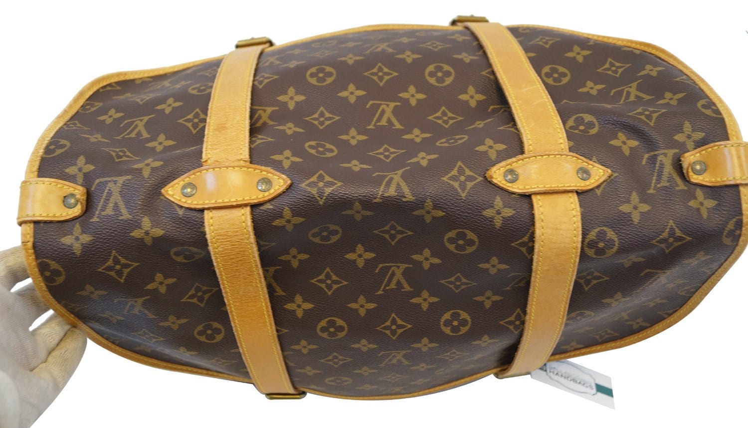 Louis Vuitton Crossbody Bag Vintage Saumur 40 Brown Cloth ref