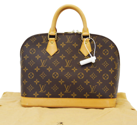 LOUIS VUITTON Monogram Canvas Alma Brown Handbag