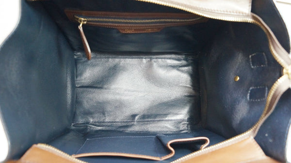 CELINE Phoebe Philo Tricolor Mini Luggage Tote Bag 