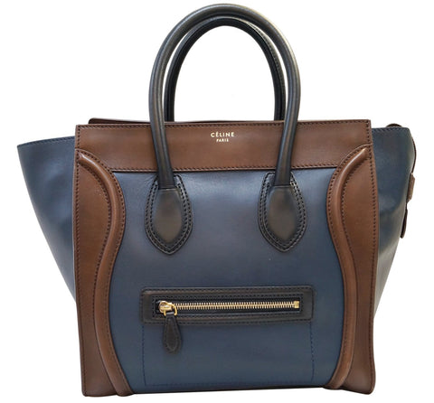 CELINE Phoebe Philo Tricolor Mini Luggage Tote Bag