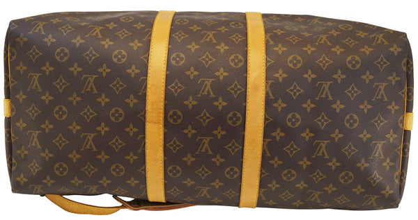 LOUIS VUITTON Monogram Keepall Bandouliere 55 Boston Bag 