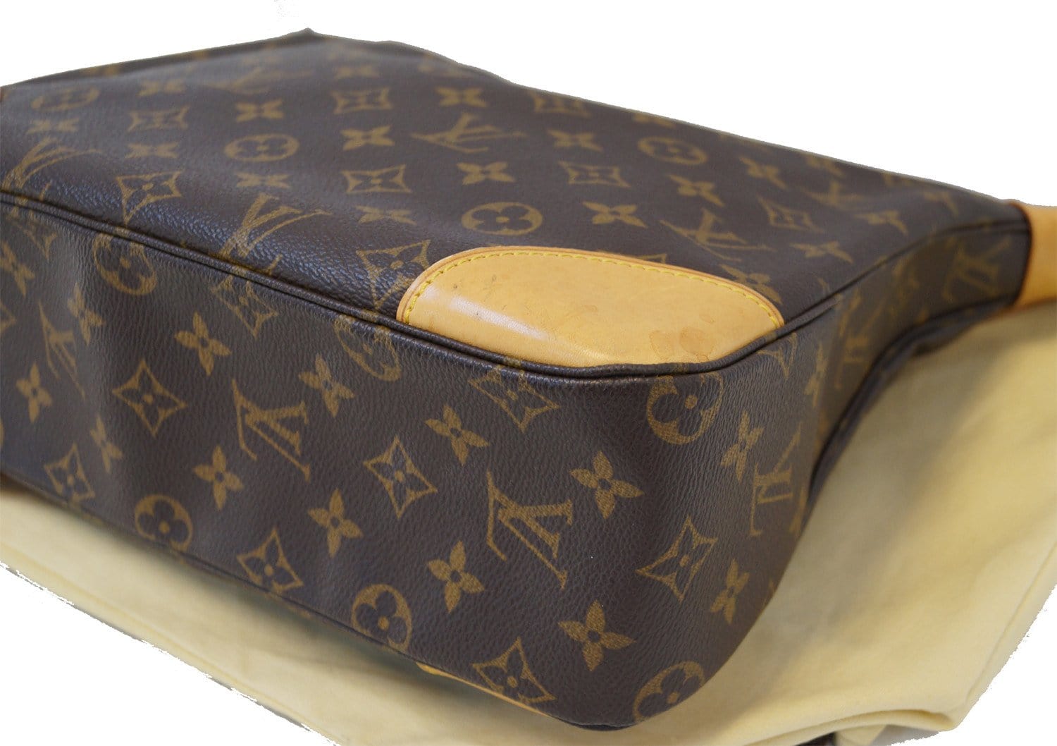 Louis Vuitton Discontinued Monogram Boulogne Zip Hobo Bag 13lv40