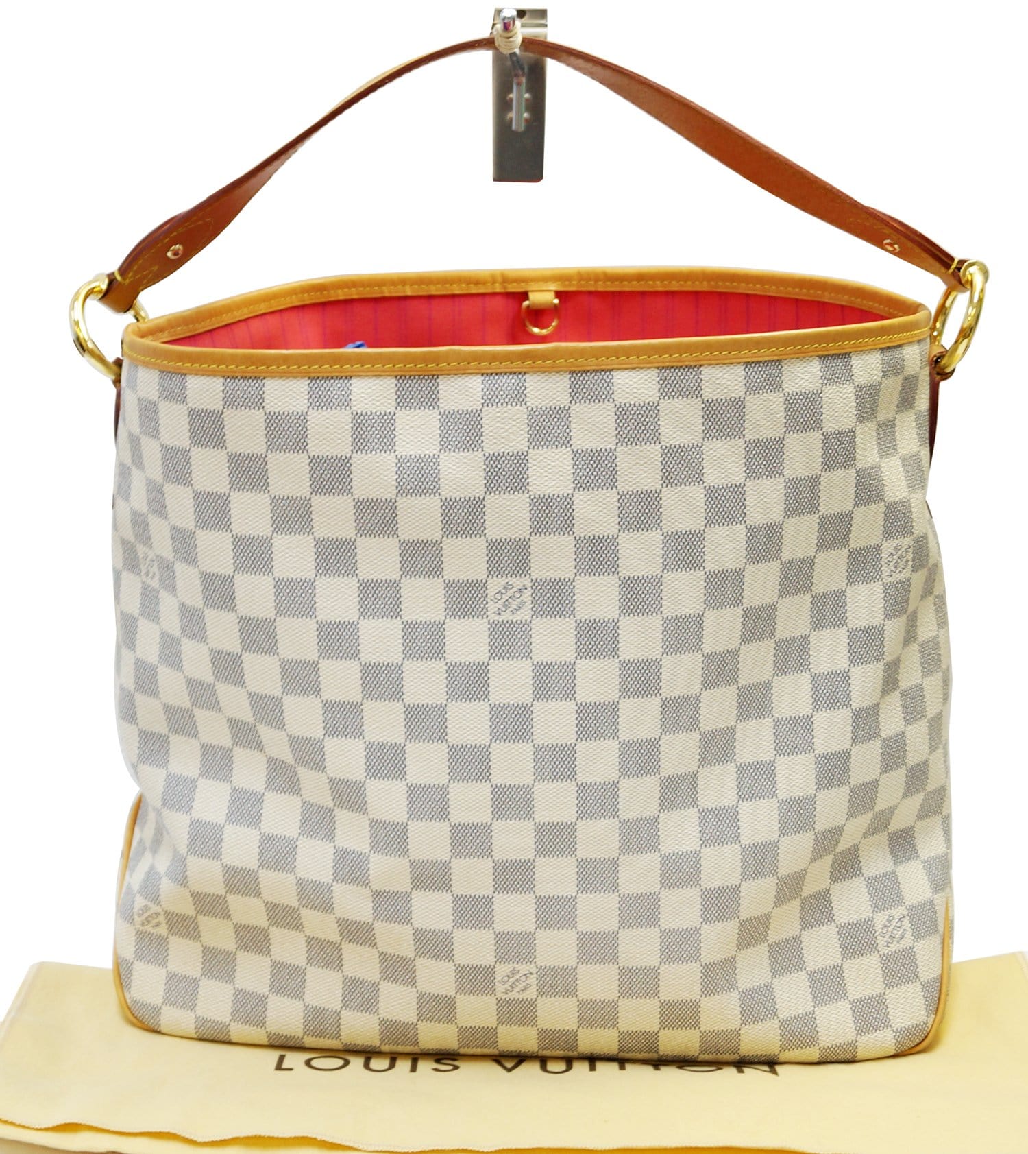 Louis Vuitton Damier Azur Ballerine Graceful PM Hobo Leather ref.579378 -  Joli Closet