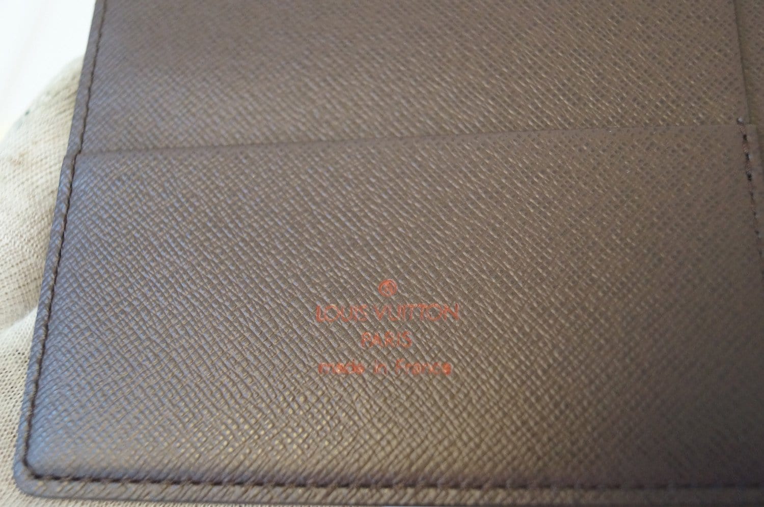 Couverture d'agenda gm cloth diary Louis Vuitton Brown in Cloth - 20757175