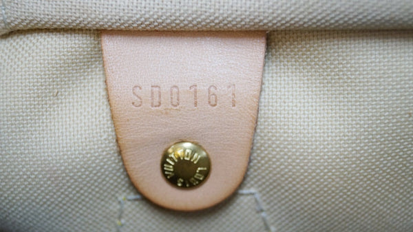 LOUIS VUITTON Damier Azur Speedy 25 Satchel Bag