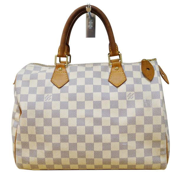 LOUIS VUITTON Damier Azur Speedy 25 Satchel Bag