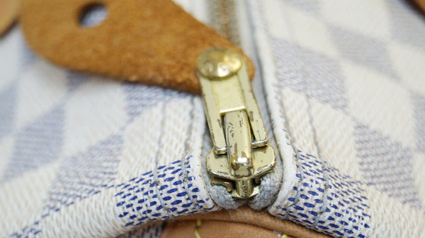 LOUIS VUITTON Damier Azur Speedy 25 Satchel Bag