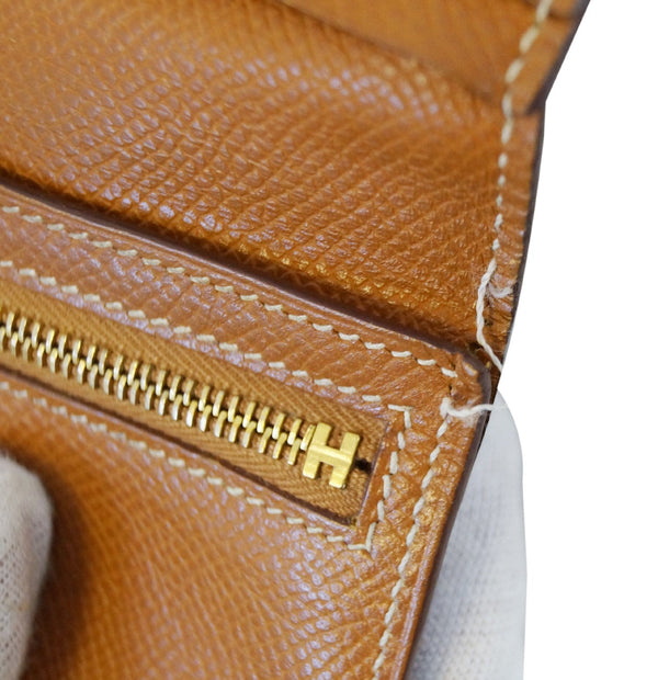 HERMES Bearn Epsom Leather Noisette Long Bifold Wallet - Final Call