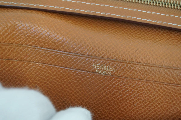 HERMES Bearn Epsom Leather Noisette Long Bifold Wallet - Final Call