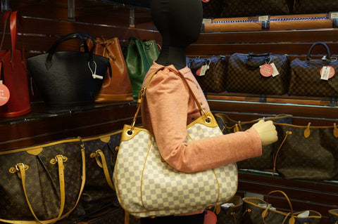 LOUIS VUITTON Damier Azur Galliera PM Shoulder Bag