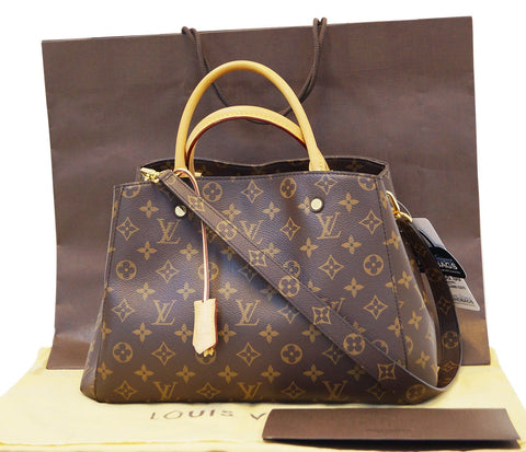 LOUIS VUITTON Monogram Montaigne MM Shoulder Handbag