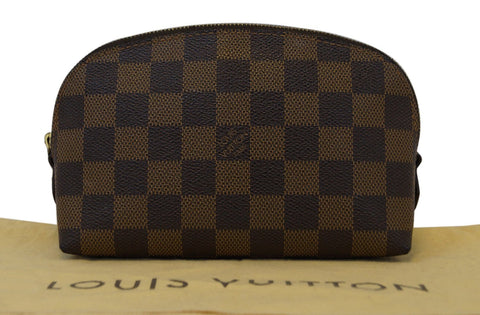 LOUIS VUITTON Damier Ebene Pochette Cosmetic Pouch