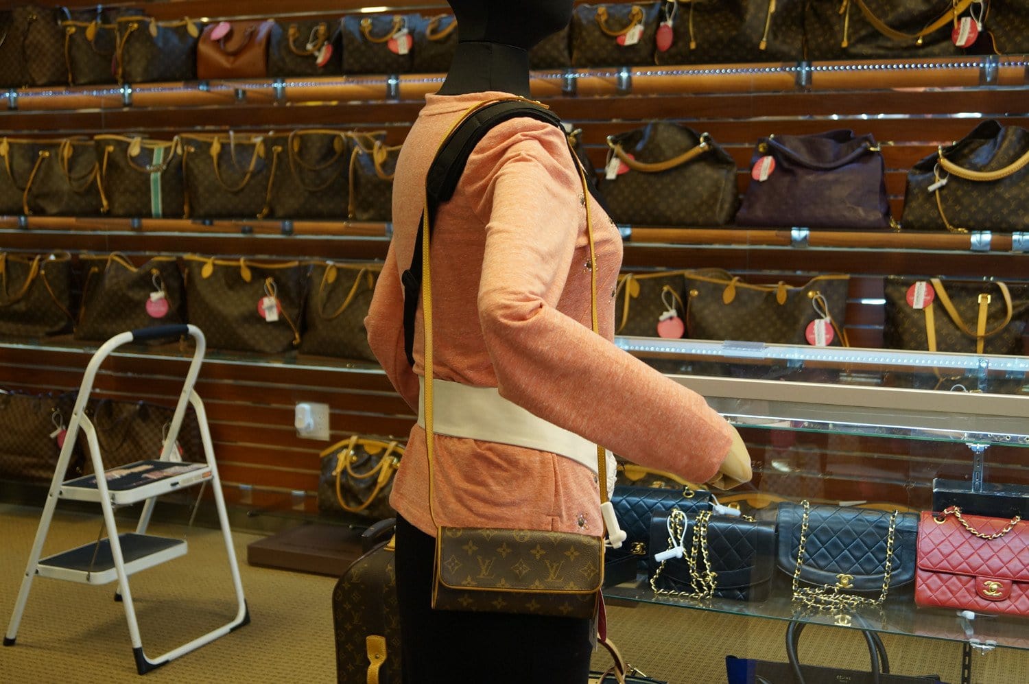 LOUIS VUITTON Monogram Twin PM Pochette Shoulder Handbag