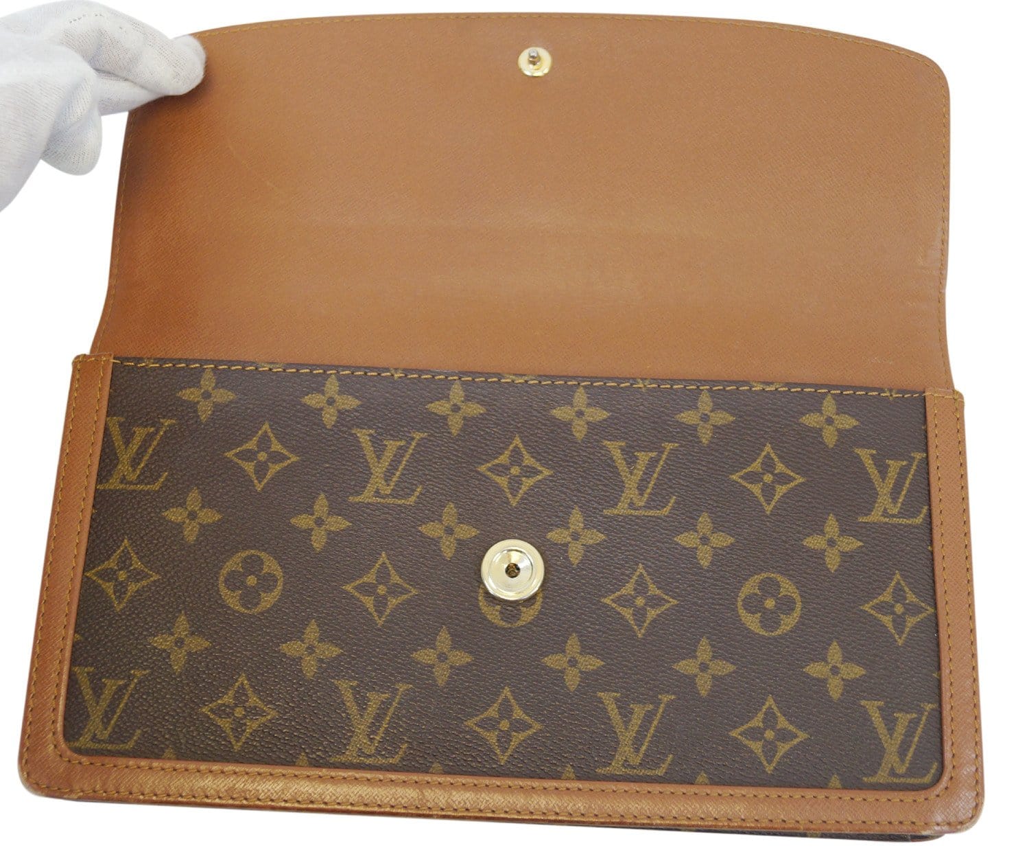 Louis Vuitton Vintage - Monogram Pochette Dame GM - Brown - Monogram Canvas  and Calf Leather Clutch Bag - Luxury High Quality - Avvenice