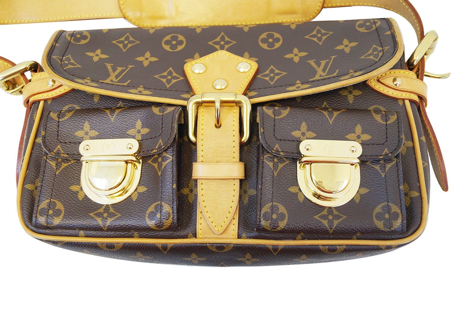 Louis Vuitton Monogram Hudson GM Bags w Long Shoulder Strap LVJP581 - Bags  of CharmBags of Charm