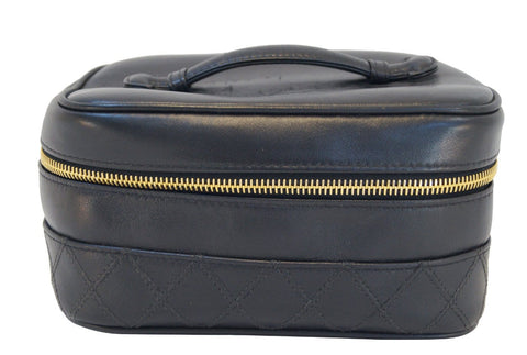 CHANEL Caviar Skin Vanity Cosmetic Bag Black - Final Call