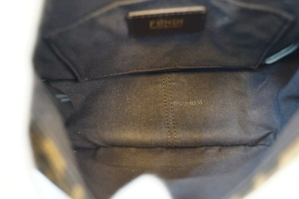 Fendi Zucca - Fendi Messenger Bag Canvas Leather - inside view