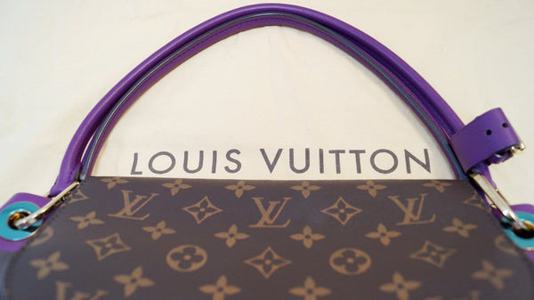 LOUIS VUITTON Monogram Canvas Olympe Shoulder Bag Purple 