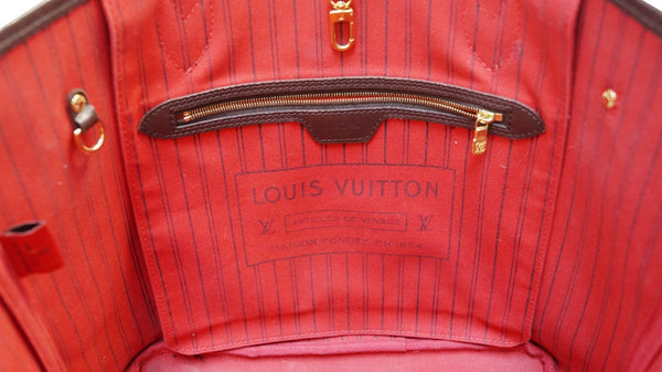 LOUIS VUITTON Damier Ebene Neverfull MM Shoulder Bag