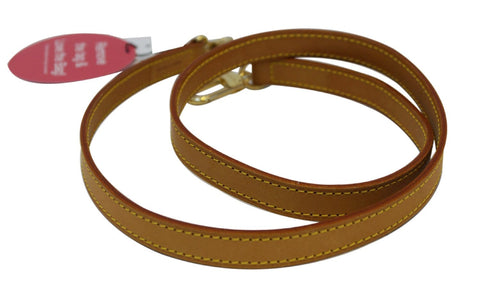 LOUIS VUITTON Leather Brown Shoulder Strap
