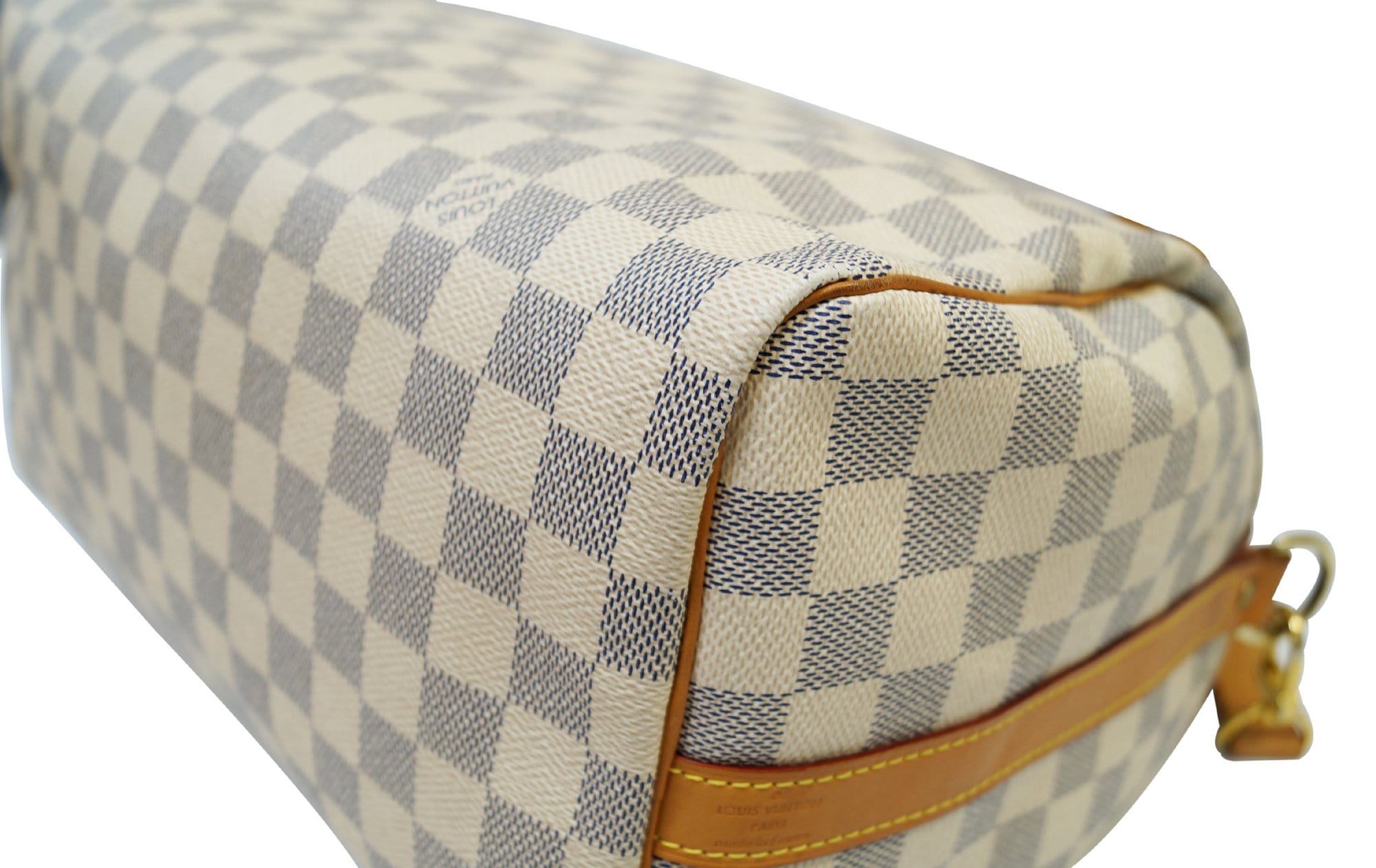 Speedy 30 w/Strap Damier Azur – Keeks Designer Handbags