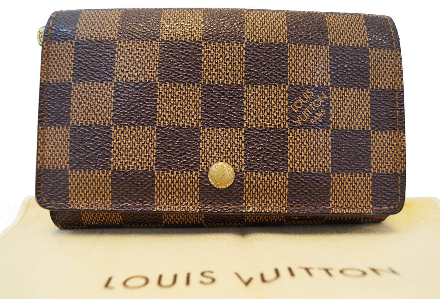 💯authentic Louis Vuitton Damier Ebene Porte Monnaie Billets Tresor Wallet  (REPRICED!), Luxury, Bags & Wallets on Carousell