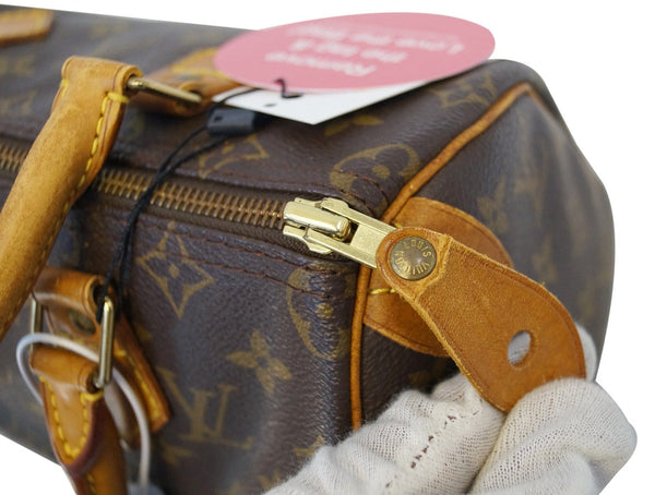 LOUIS VUITTON Monogram Speedy 25 Brown Hand Bag 