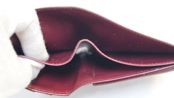 Cartier Bifold Wallet Must De Calfskin Burgundy - inside
