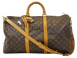 LOUIS VUITTON Monogram Keepall Bandouliere 50 Travel Bag