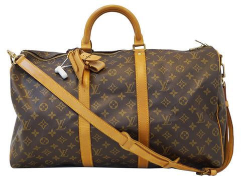 LOUIS VUITTON Monogram Keepall Bandouliere 50 Travel Bag
